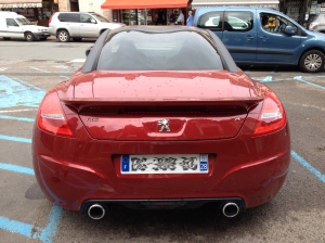 Peugeot RCZ "R" : vue arrière